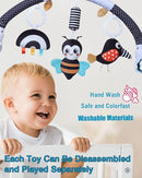 Pau1Hami1ton Baby Stroller Arch Toys, Car Seat Toys,Bouncer Toy Bar/Mobile for Bassinet,Adjustable Baby Hanging Toys Fit for Crib Bed,Stroller,Car Seat.S-19(Black Bee) by TinyTreasures Baby Boutique