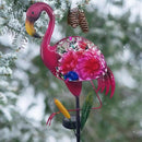 Solar Garden Lights, Glass & Metal Flamingo Solar Garden Decor Solar Pathway Lights Solar Garden Stakes Decorative Yard Art Yard Decor Waterproof for Patio Lawn Courtyard by GreenHaven Gardens