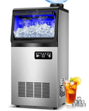 Commercial Ice Maker Machine, 110LBS/24H with 35=0LBS Storage Bin, 15" Wide Built-in Undercounter/Freestanding Ice Maker Machine for Home Bar Outdoor, 40PCS Ice Cubes Ice Machine, Self Cleaning by CozyNest Decor