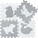 qqpp EVA 18 Tiles Baby Play Mat for Playing, Interlocking Foam Floor Mats for Tummy Time & Crawling, Flooring Tiles with Animals Puzzle for Kids. QP-51(AL) b18N by TinyTreasures Baby Boutique