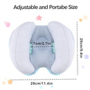 Baby 2 in 1 Travel Cushion, Banana Shape Baby Neck Head Support Travel Pillow Stroller Insert Cushion for Kids, Toddler, Blue by TinyTreasures Baby Boutique