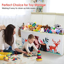 Toy Box Chest for Kids, Collapsible Oxford Toy Storage Box with Handles for Boys Girls, Extra Large Sturdy Waterproof Toy Organiser for Bedroom Playroom, 37.7×12.5×15.7 Inch (Forest Animals) by TinyTreasures Baby Boutique