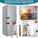 12 Pack Refrigerator Lock with 12 Keys Fridge Locks Combination Adhesive Child Safety Cabinet Freezer Door Lock Adult File Drawer Kitchen Appliance Furniture Closet(Black) by TinyTreasures Baby Boutique