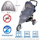 Mosquito Net for Stroller - Grey Sun Shade Protection Infant Stroller Mosquito Net and Car Seat - 2Pack Portable Bug Netting (Grey) by TinyTreasures Baby Boutique