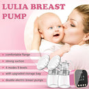 Double Electric Breast Pump Strong Suction, Portable Breast Pump Electric Breastfeeding Pump, Rechargeable Milk Pump with 4 Modes & 9 Levels, Low Noise, Anti-Backflow & LED Display, 24mm Flange, Pink by TinyTreasures Baby Boutique
