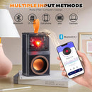 Karaoke Machine for Kids & Adults, Portable Bluetooth Mini Karaoke Speaker with 2 Wireless Microphone and Lights, Birthday Gifts for Girls & Boys, Toys for Girls, Family Home Party (Black) by TinyTreasures Baby Boutique