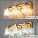 Modern Bathroom Vanity Light 3-Lights Gold Crystal Bathroom Wall Light Vanity Light Fixtures，20.47-inch Modern Minimalist Design by CozyNest Decor