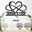 Metal Signs Customized, Infinity Heart Wall Decor, Custom Couple's Name Sign, Personalized Wedding Sign for Couples 2025, Unique Infinity Heart Metal Art, Valentines Day Gift, Home Decor Gift by CozyNest Decor