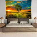 Delur Sunset Tree of Life Tapestry Forest Nature Landscape Wall Hanging Tapestry Scenic Tree Woodland Natural Sunrise Headboard for Bedroom Living Room Home Decor (51.2" x 59.1") by CozyNest Decor