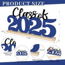 COCHIE Metal Class of 2025 Sign, Graduation Party Decorations for School, Home, Shelf, Mantel, Graduation Gifts for Graduate, Blue and Black Grad Table Top for Parties Decor Supplies (Class of 2025) by CozyNest Decor