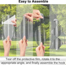 Bird Deterrents for Outside Patio, Bird Scare Devices Set Highly Reflective 3D Wind Spinners Outdoor Garden Decor, Bird Reflectors to Keep Birds Away Window Roof Yard Orchards Deck by GreenHaven Gardens