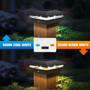 VOLISUN Solar Post Cap Light Outdoor Waterproof 16pack,Solar Fence - Post Lights for 4x4 5x5 6x6 Wooden/Vinyl Post,Black Deck Cap Light Solar Powered with Warm White for Garden/Patio/Porch by CozyNest Decor