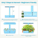 Sainlogic Hydroponics Growing System Kit, 12 Pods Watering Planter, Smart Indoor Garden with APP & WiFi Connected, 5 X Growth with 24W LED, Quiet Pump, for Vegetables, Herbs and Flowers by GreenHaven Gardens