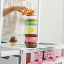 Melissa & Doug Wooden Snacks and Sweets Food Cart - 40+ Play Food pcs, Reversible Awning by TinyTreasures Baby Boutique