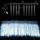 Christmas Meteor Shower Icicle Lights Outdoor, 19.8Ft With 20 Large Tube 480 LED Dropping Effect, Waterproof Decorations for House Eave Roofline, Warm White by GreenHaven Gardens