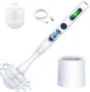 Electric Toilet Brush, HKFIF Toilet Brush with Holder, 360 Degree Powerful Cleaning Easily Eliminate Stains and Residue, 2 Speeds Rechargeable Motorized Toilet Scrubber by CozyNest Decor