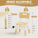 Brelley Kids Table and 4 Chairs Set, Height Adjustable Toddler Table and Chair Set, Graffiti Desktop, Non-Slip Legs, Max 300lbs, Children Multi-Activity Table for Ages 2-8 by CozyNest Decor