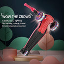 LOL-FUN Toddler Scooter for Kids Ages 3-12 Years Old Boy Girl with 3 Wheel LED Lights, Extra-Wide Childrens Foldable Kick Scooter Kids Ages 3-5 with 4 Adjustable Height and Lean-to-Steer by TinyTreasures Baby Boutique