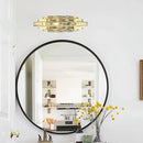 Modern Gold Crystal Wall Sconce Light Fixtures, Wall Mount Lamps for Bedroom Living Room Bathroom Vanity Mirror by CozyNest Decor