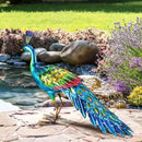 chisheen Peacock Statue Garden Decor Metal Peacock Yard Art Lawn Decoration Outdoor Sculpture for Women Mom by GreenHaven Gardens