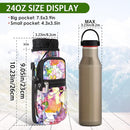 icolor Water Bottle Carrier Bag with Strap 25/32/40 oz Crossbody Bottle Holder with Phone Pocket Sling Sleeve Insulated Neoprene Water Bottle Pouch for Walking Travelling by TinyTreasures Baby Boutique