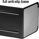 Acrimet Metal Bookends, Jumbo Size 9" H x 4" W x 4-1/2" D, Non-Skid Book Stand for Shelves, Heavy Duty Book Stopper, Black, 1 Pair by CozyNest Decor