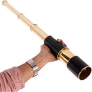 24" Handheld Nautical Brass Telescope with Wooden Box - Pirate Collectibles. by TinyTreasures Baby Boutique
