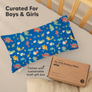 Toddler Pillow with Pillowcase - 10x18 My Little Dreamy Kids Travel Bed Pillows for Sleeping, Organic Cotton Small Pillowcase, Soft & Breathable, Machine Washable, Toddlers 2-5 Years Old (DinoWorld) by TinyTreasures Baby Boutique
