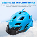OnBros Kids Bike Helmet - Bike Helmets for 5-14 Boys or Girls with Visor, Children Bicycle Helmet for Skateboard Mountain Scooter Road Cycling, Lightweight and Adjustable 50-57CM by TinyTreasures Baby Boutique