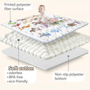 Baby Play Mat, 43x43 Mat with Super Soft Touch, Activity Mat with Upgraded Anti-Slip Bottom, Machine Washable Crawling Mat for Floor & Picnic(Animal Alphabets) by TinyTreasures Baby Boutique