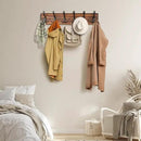 Coat Rack Wall Mount, Wooden Heavy Duty Coat Rack for Wall,6 Triple Coat Hanger Hooks for Hanging Coats,Jacket,Hat,Clothes (Brown, 6 Hooks) by CozyNest Decor