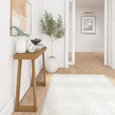 Plank+Beam Solid Wood Console Table, 36 Inch, Sofa Table, Narrow Entryway Table for Hallway, Behind The Couch, Living Room, Foyer, Easy Assembly, Pecan by CozyNest Decor