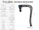 Talon Percussion Massage Gun + Massage Cane + Gun Holder System - Deep Tissue Muscle Massager with Arm Attachment for Whole Body Pain Relief, Upper and Lower Back, Neck & Shoulder Relaxer by CozyNest Decor