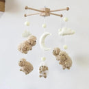 Sheep Crib Mobile Neutral Baby Mobile for Crib Sheep Baby Crib Mobile for Girls Boys Boho Nursery Baby Mobile for Bassinet by CozyNest Decor