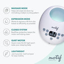 Motif Luna Double Electric Breast Pump Bundle with Luna Cooler Set and Milk Storage Bags, 6 oz - 100 Count - Milk Freezer Bag with Easy Pour Spout by TinyTreasures Baby Boutique