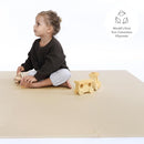 Toddlekind Solid Color Foam Play Mat 4x4 Baby Playmat. Stylish, Non-Toxic, Odorless, Plain Design Puzzle Play Mat 0m+ Clay(Beige) by TinyTreasures Baby Boutique