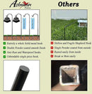 Ashman Shepherd's Hooks 35 Inch (48 Per Pack), Black, Made of Premium Metal for Hanging Solar Lights, Bird Feeders, Mason Jars, Christmas Lights, Lanterns, Garden Stakes and Wedding Décor. by GreenHaven Gardens