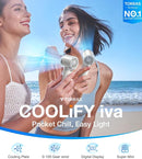 TORRAS COOLiFY iva Handheld Fan with Ice Cooler, [Chill by 50F], 0-100 Adjustable Speed, Super Mini Powerful Portable Fan 5000mAh Rechargeable, Hand Fans for Travel Essentials, Gifts for Women, Ivory by TinyTreasures Baby Boutique