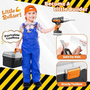 Kids Tool Set with Portable Tool Box & Electronic Toy Drill, Toddler Tool Set,Tool Play Toys Construction Tools for Kids Ages 3 4 5 6, Christmas & Birthday Gifts for Boys by TinyTreasures Baby Boutique
