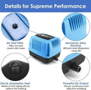 AquaMiracle Super Powerful Linear Air Pump AP-40/AP-60/AP-80 Pond Aerator, Septic Air Pump, Hydroponic Air Pump, Koi Pond Air Pump 635/950/1350GPH, for Waste Treatment, Fish Farm, Seafood Restaurant by GreenHaven Gardens