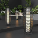 Outdoor Floor Lamp Weather-Resistant Outdoor Wicker Light Solar Powered Lantern Deck Lights for Patio Yard Garden by CozyNest Decor