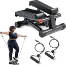 Sunny Health & Fitness Mini Stepper for Exercise at Home, Stair Step Workout Machine with Resistance Band and Over 300lb Weight Capacity, Optional Twist Motion and Free SunnyFit App Connection by CozyNest Decor