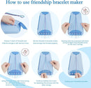 Friendship Bracelet Making Kit for Girls, Arts and Crafts Bracelets String Maker Kit for Kids Ages 8-12 Christmas Birthday Gifts (All Blue) by TinyTreasures Baby Boutique