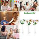 3 Pack Frog＆Flowers Garden Stakes Decor,Metal Yard Art Decorative Garden Stakes,Metal Flowers Spring Outdoor Decor for Mom,Women,Grandma by CozyNest Decor