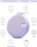 INSMY C12 IPX7 Waterproof Shower Bluetooth Speaker, Portable Small Speaker, Speakers Bluetooth Wireless Loud Clear Sound Support TF Card Suction Cup for Kayak Canoe Beach Gift (Purple) by TinyTreasures Baby Boutique