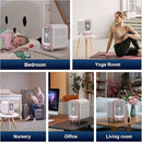 Jafanda Air Purifier for Home Bedroom 780sq ft, HEPA & Activated Carbon, Air Cleaner with Fragrance Sponge & Nightlight for Smoke, Allergies, Dust, Odor, VOC, Pet Dander, Pollen, Office, Desktop, Pink by TinyTreasures Baby Boutique