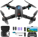 Drone with Camera, 1080P HD FPV Foldable Drone with Brushless Motor Optical Flow, One Key Take Off/Land, 360° Flip, Waypoint Fly, Gesture Selfie, 2 Batteries, Mini Drones for Kids 14+ by TinyTreasures Baby Boutique