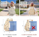 Corduroy Kids Backpack for Girls and Boys 5-8: Girls Backpack for Elementary Kindergarten - 15 inch Cute Backpacks for Kids - Strawberry by TinyTreasures Baby Boutique