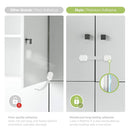 Baby Proofing Child Safety Locks (12 Pack) by Skyla Homes - The Safest, Quickest and Easiest 3M Adhesive Cabinet Latches, No Screws & Magnets, Multi-Purpose for Furniture, Kitchen, Ovens, Toilet Seats by TinyTreasures Baby Boutique