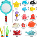 Shindel 16 PCS Baby Bath Toys, Floating Pool Toys for Kids Toddler Boys Girls by TinyTreasures Baby Boutique